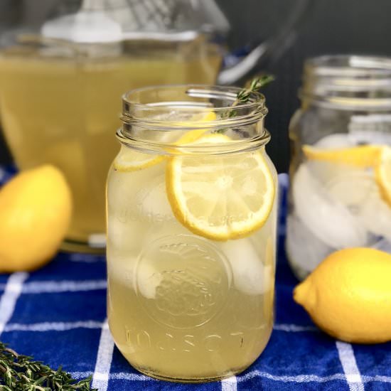 Grilled Lemon and Thyme Lemonade