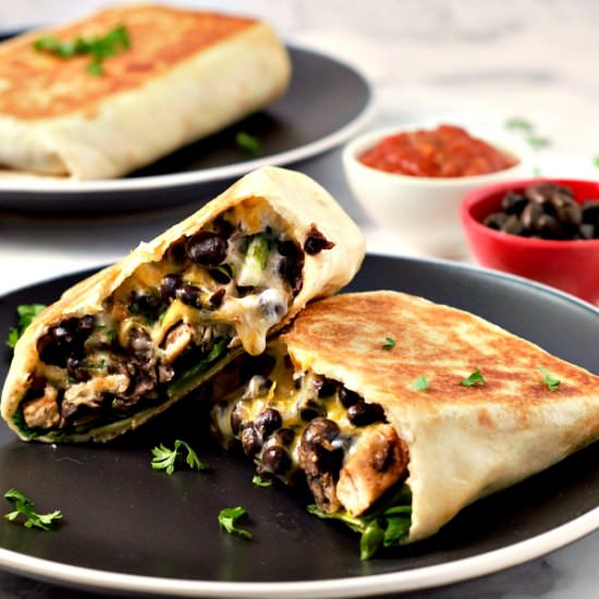 Crispy Chicken and Black Bean Chimi