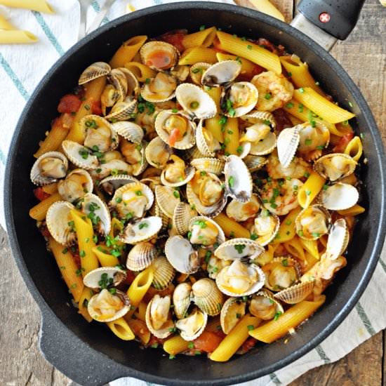 One-Pot Saffron Penne Pasta