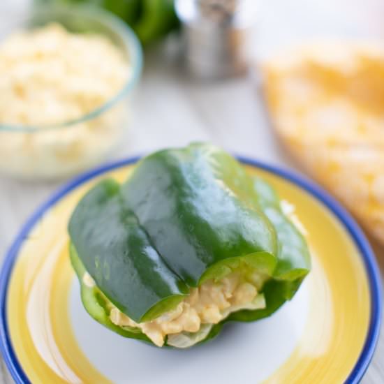 BELL PEPPER KETO EGG SALAD SANDWICH