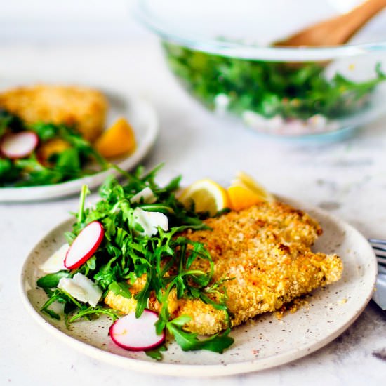 Baked Lemon Pepper Chicken Cutlets