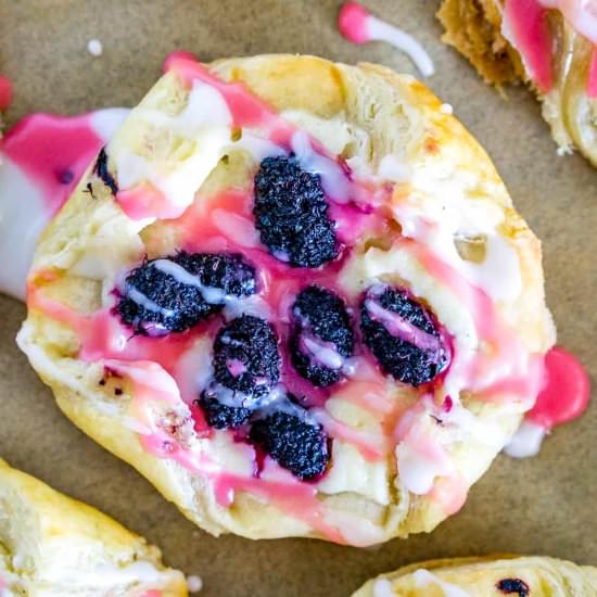 Mulberry Puff Pastry Danishes