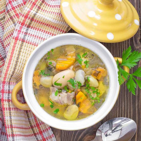 Slow Cooker Shredded Chicken Soup