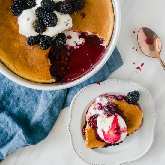 Blackberry Lavender Clafoutis