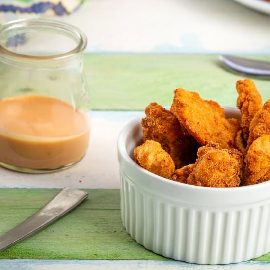 Fish Sticks with Sweet Mayo