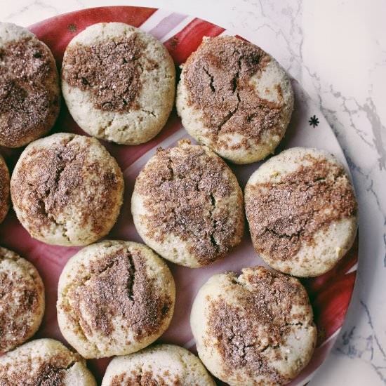 Fluffy Almond Flour Snickerdoodles