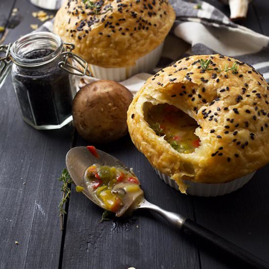 Vegan Mushroom Pot Pies