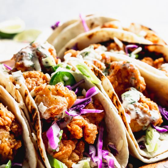 Fried Chicken Tacos