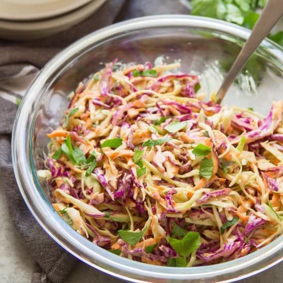 Creamy Vegan Coleslaw