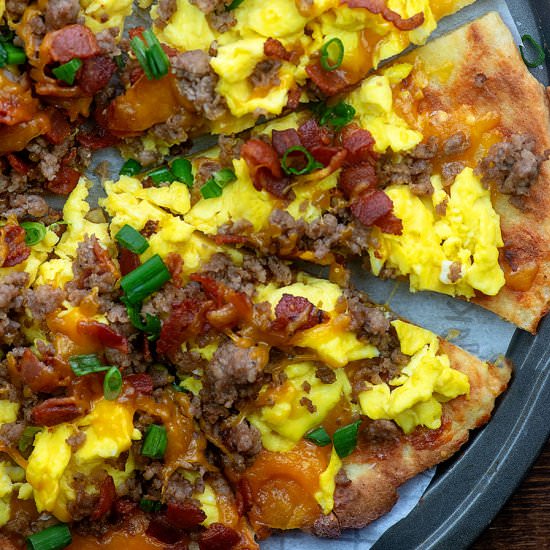 MEAT LOVERS BREAKFAST PIZZA