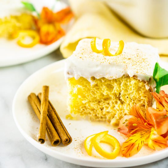 Spice Orange Tres Leches Cake