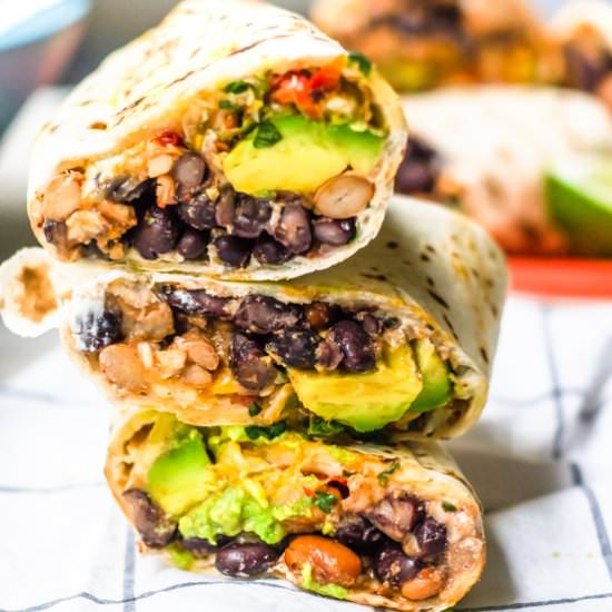 Baked burritos