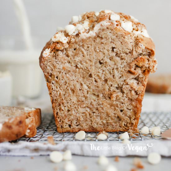 White chocolate banana bread