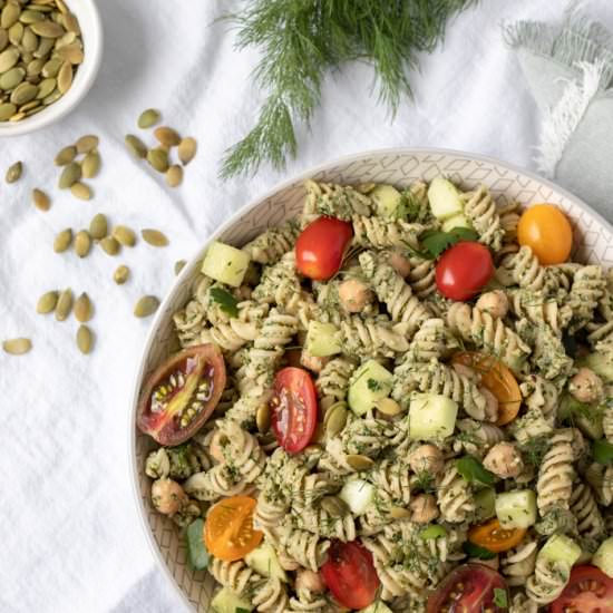 Pasta Salad With Parsley-Dill Pesto