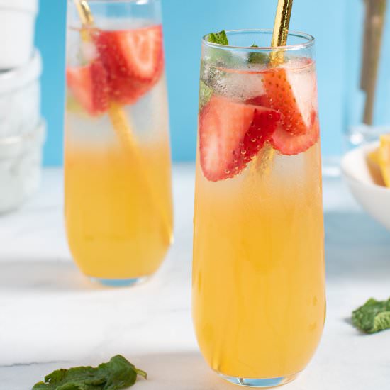 Strawberry Grapefruit Mint Sodas