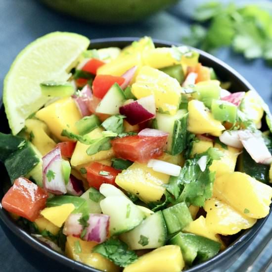 Easy Spicy Mango Salsa