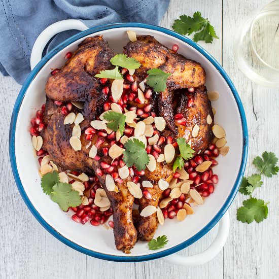 Roasted Chicken with Pomegranate