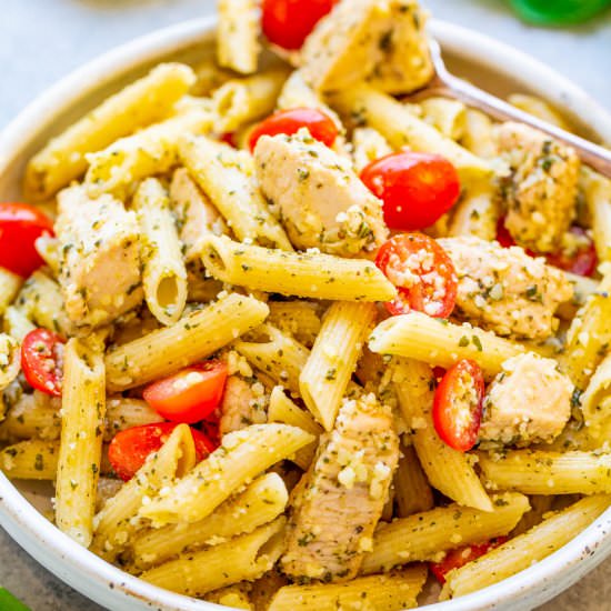Pesto Parmesan Chicken & Pasta