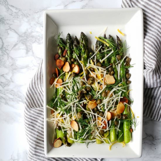 Asparagus With Almonds And Capers