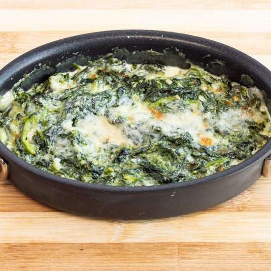 Steakhouse Style Keto Creamed Spinach