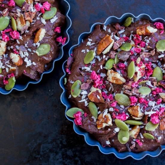 Chocolate Navy Bean Mousse (vegan)