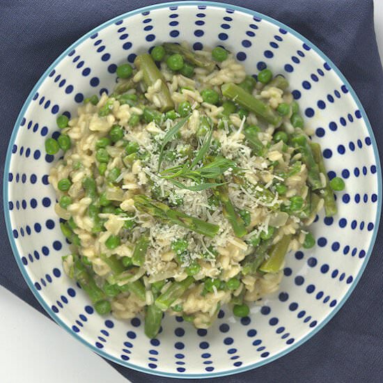 Asparagus and Peas Risotto