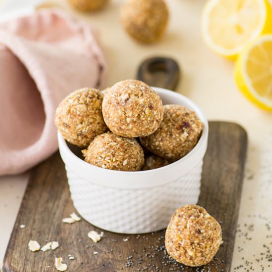 Lemon Poppy Seed Energy Bites