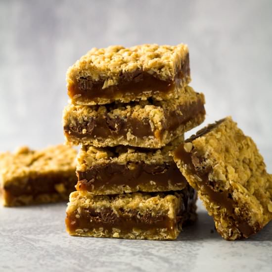 Caramel Oat Bars