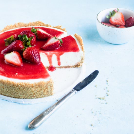 Strawberry Margarita Cheesecake