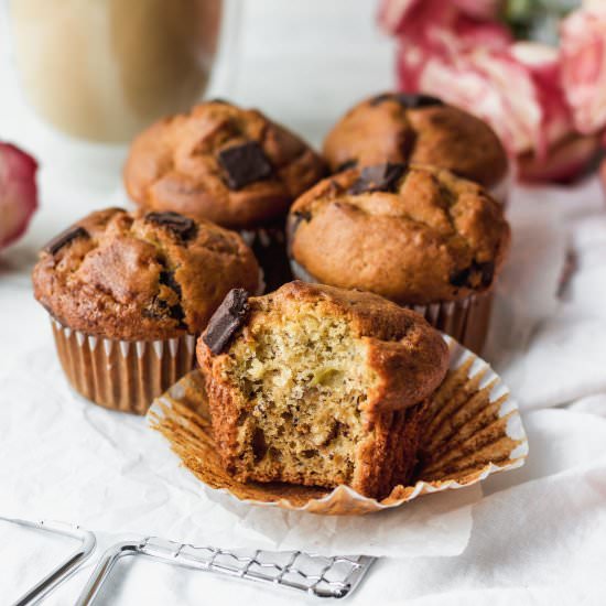 Banana Chocolate Chunk Muffins
