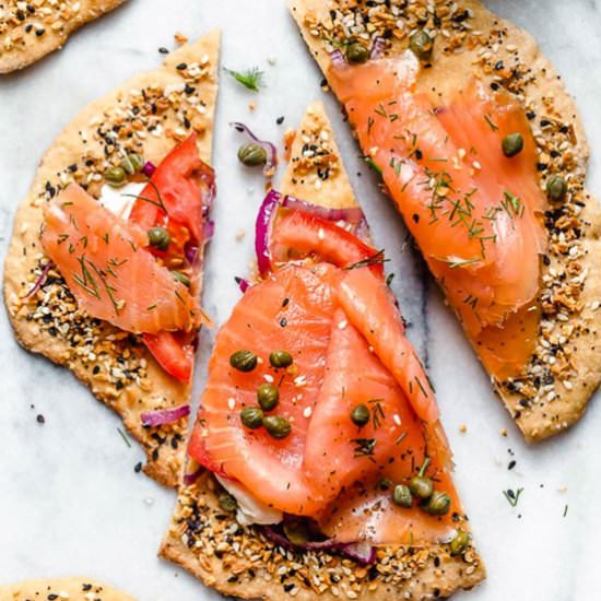 Smoked Salmon Breakfast Flatbread