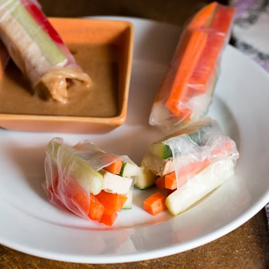 Tofu & Veggie Spring Rolls