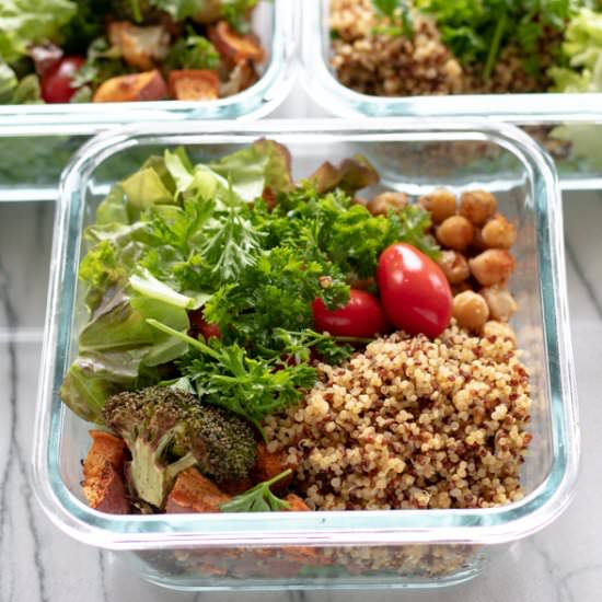Roasted Veggie Lunch Bowls