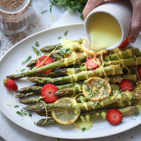 Asparagus with Lemon Hollandaise