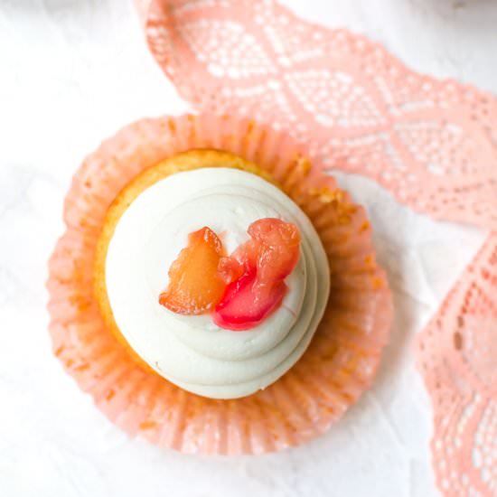Rhubarb cupcakes