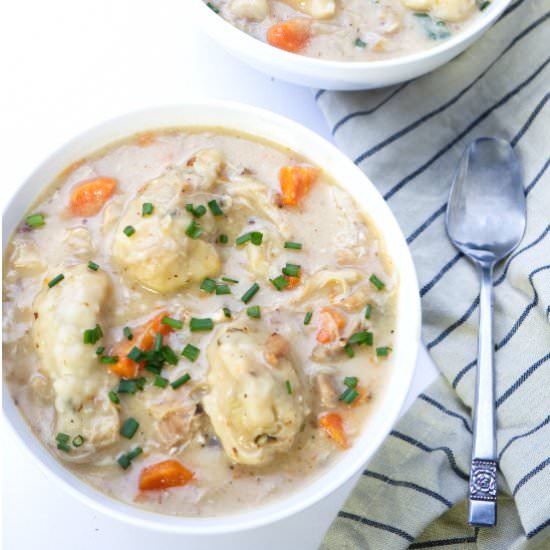 instant pot chicken and dumplings