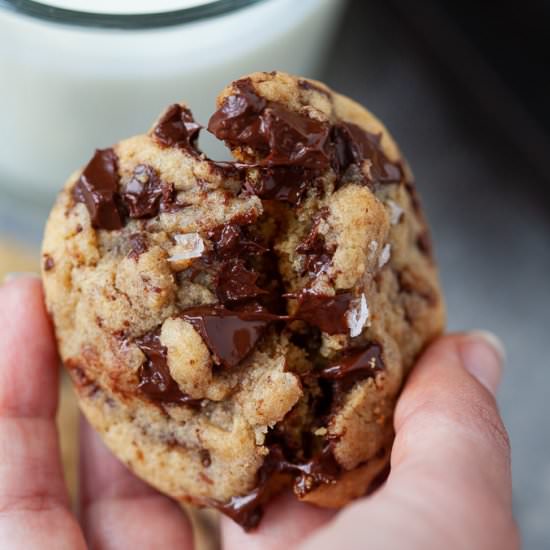 Tahini Chocolate Chunk Cookies