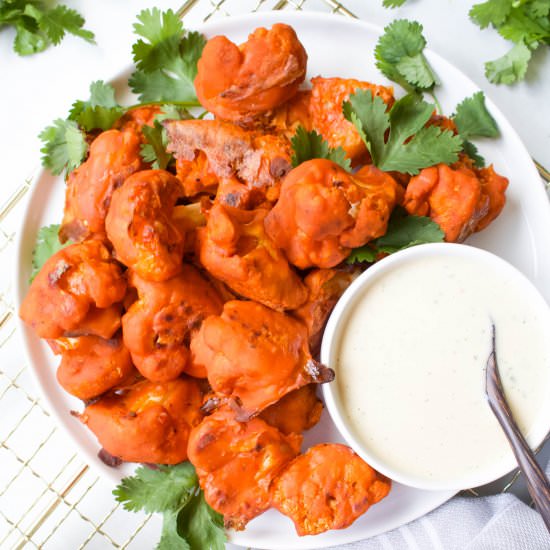 The Best Baked Buffalo Cauliflower