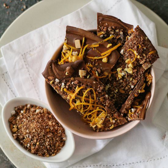 Rocky road chocolate bark