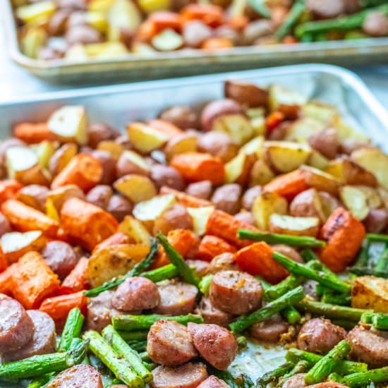 One Pan Chicken Sausage