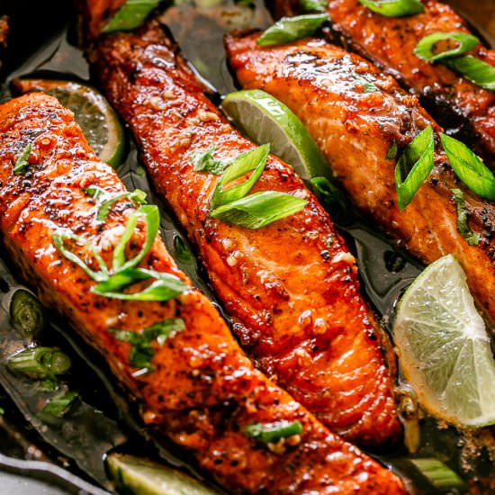 Honey Garlic Sauce Salmon