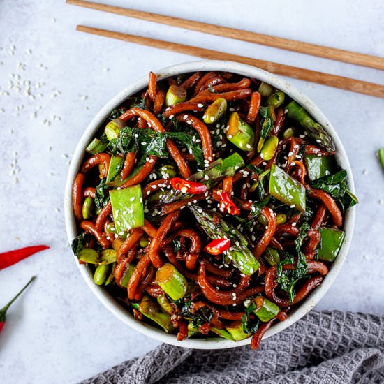 Udon Noodle Stir Fry