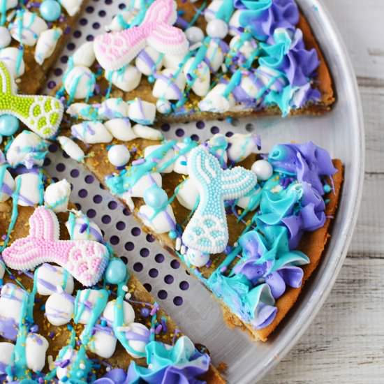 Mermaid Cookie Pizza