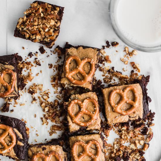 Pretzel Crusted Brownies