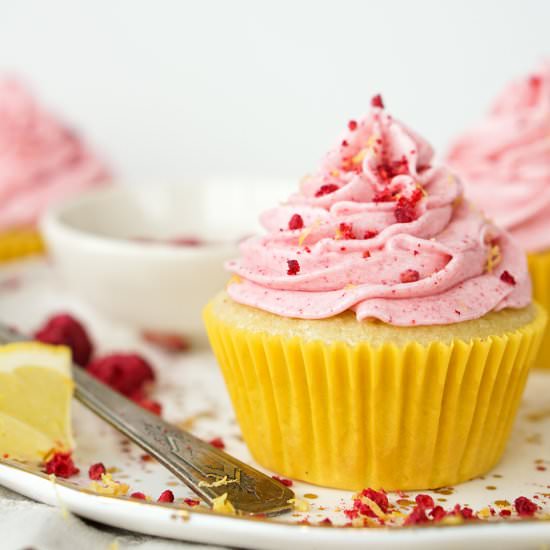 Lemon Raspberry Cupcakes