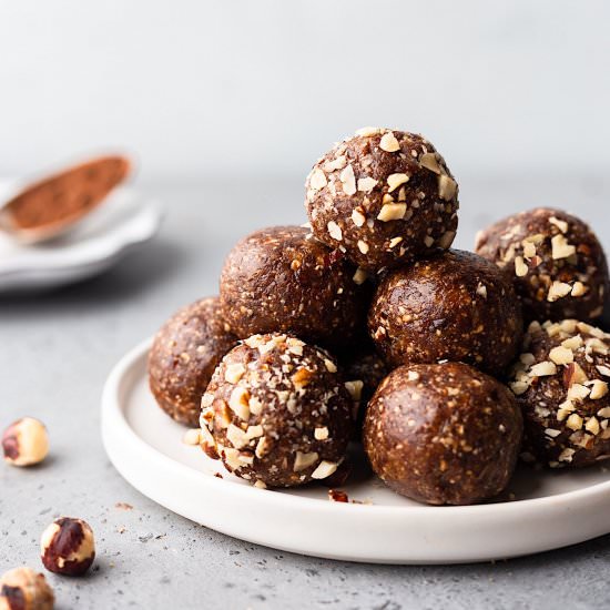 Hazelnut Chocolate Bliss Balls