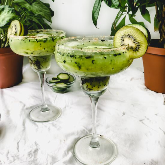 Kiwi Cucumber Margaritas