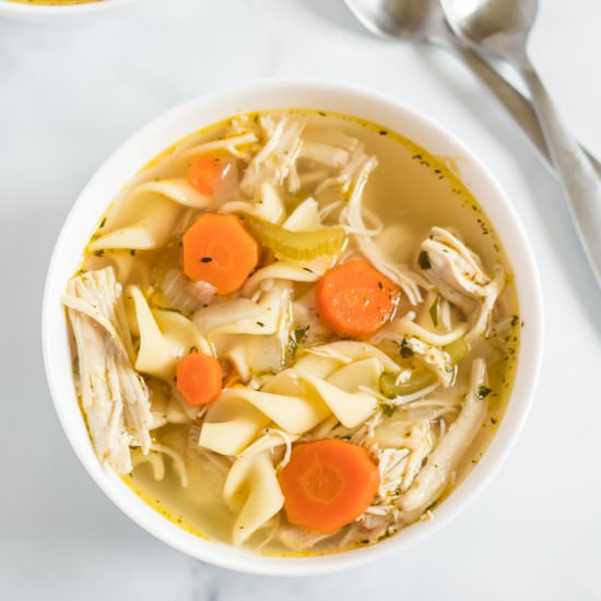 Instant Pot Chicken Noodle Soup