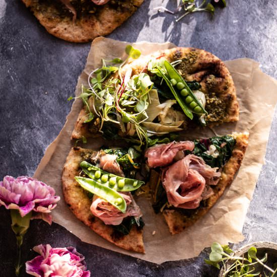 Prosciutto Artichoke Pesto Naan