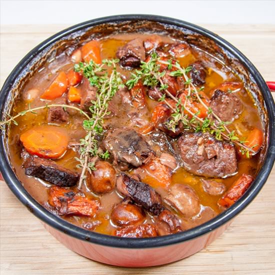 Braised Beef Rump in Red Wine